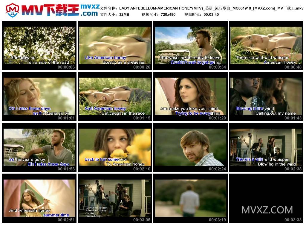 LADY ANTEBELLUM-AMERICAN HONEY(MTV)_英语_流行歌曲_MC801918